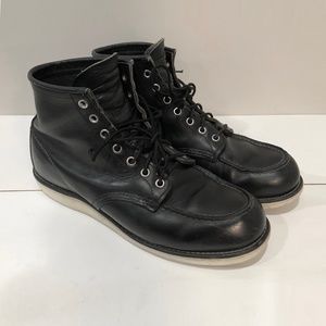 Men's Red Wing Classic Moc Black Leather Boots